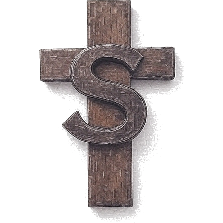 cross with the letter s